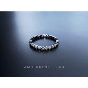 14k 2mm Floating Distance Band WHITE GOLD